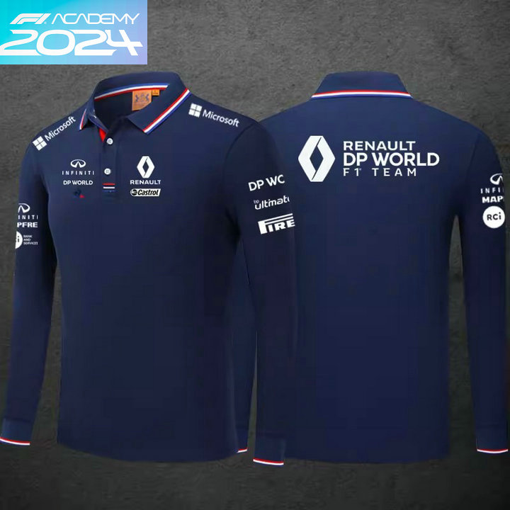 2024 Polo Manche longue Renault DP World F1 Team Homme